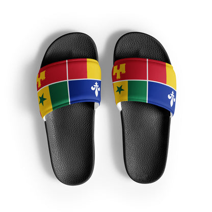 Louisiana Creole Flag Men’s Slides