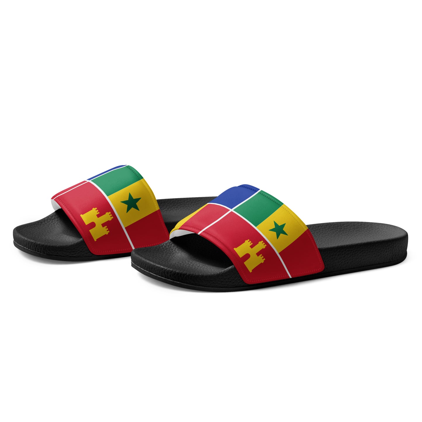 Louisiana Creole Flag Men’s Slides