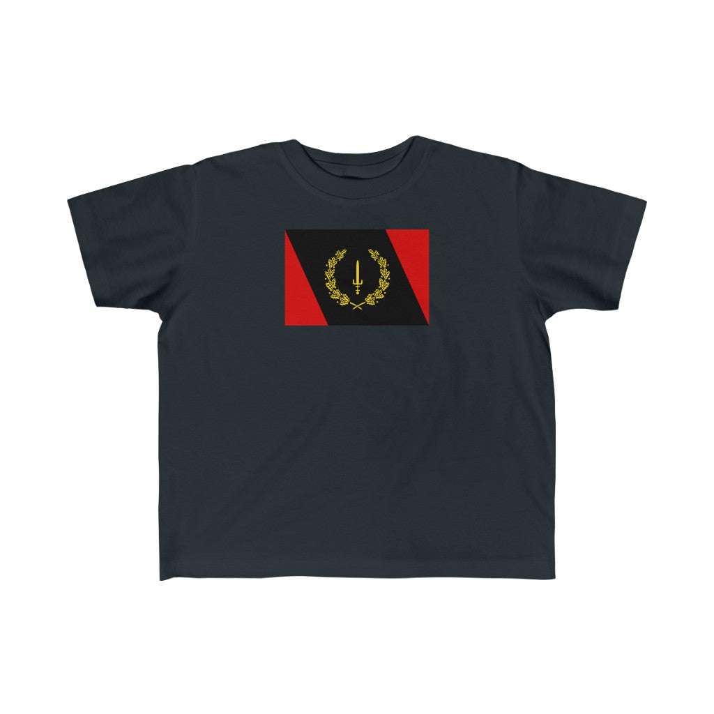 Black American Heritage Flag Toddler Tee - Black