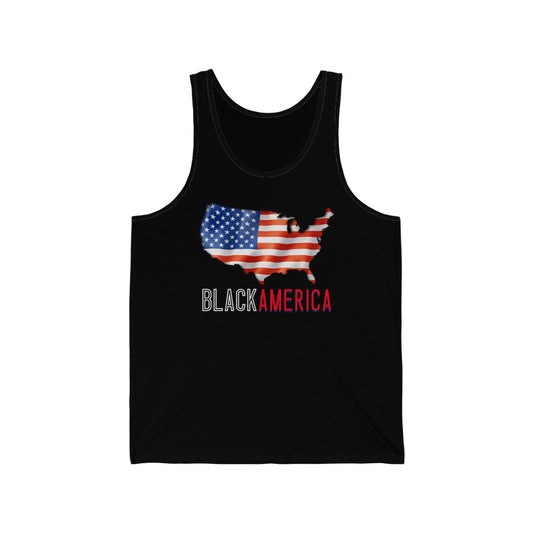 Black American Tank Top