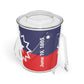 Juneteenth Flag Ice Bucket w/Tongs