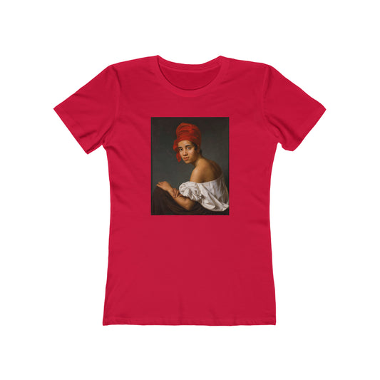 Creole Girl In Red Headdress Women's Tee - Red